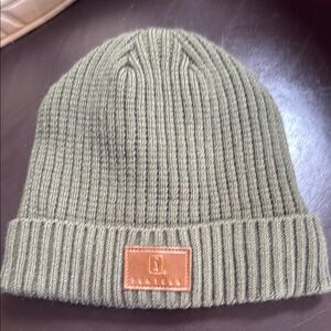 Olive Knit Beanie for Men
